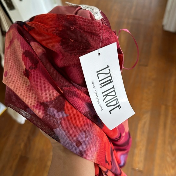 12th Tribe Floral Strapless Dress - Picture 4 of 4